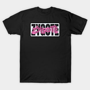 zygote 3d pink word lettering art T-Shirt